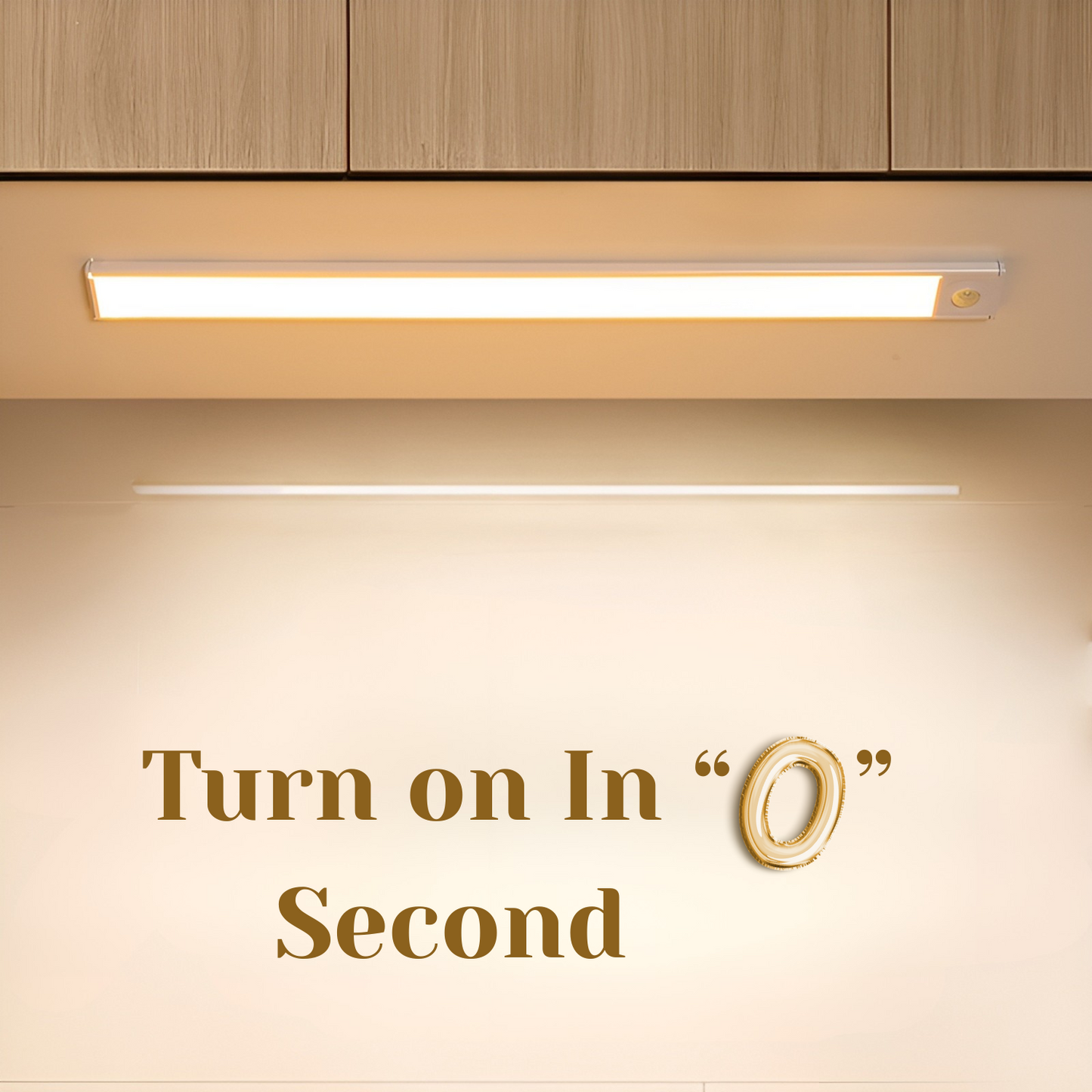 LuxeLine 5-Pack USB Rechargeable Under Cabinet Lights with Motion Sensor & Remote - 350 Lumen, 3 Color Temps, 2500mAh Battery, Mount for Kitchen/Closet
