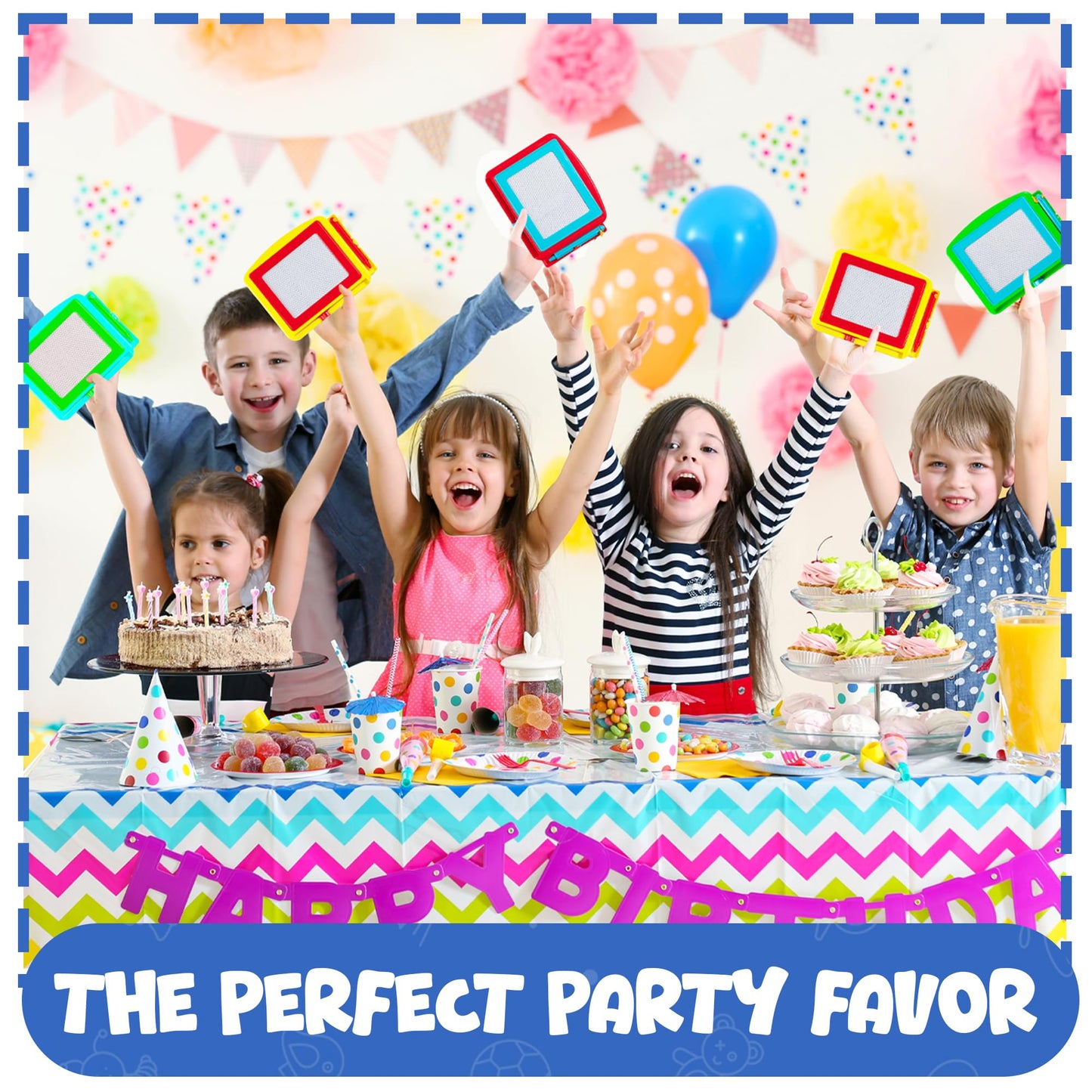 LuxeLine Magnetic Drawing Board for Kids – Dual-Sided Sketch & Doodle Board with Magnetic Pen & Stamps, Educational Toy for Toddlers & Preschoolers