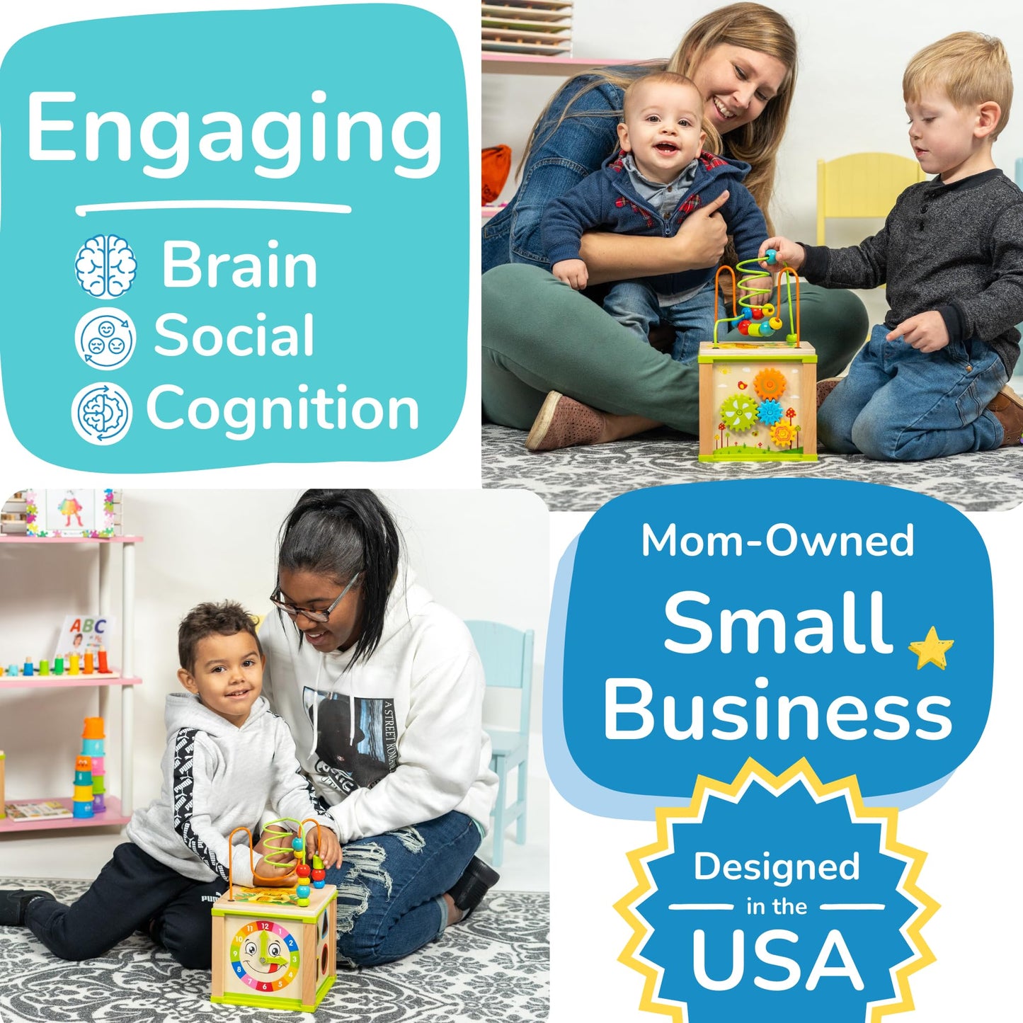 Jumbo Baby Play Mat 10x10 FT, Large Non-Slip Kids Foam Floor Playmat Tiles with Alphabet & Numbers, Extra Thick Interlocking Tiles for Nursery, Crawling, Toddler Playroom & Gym