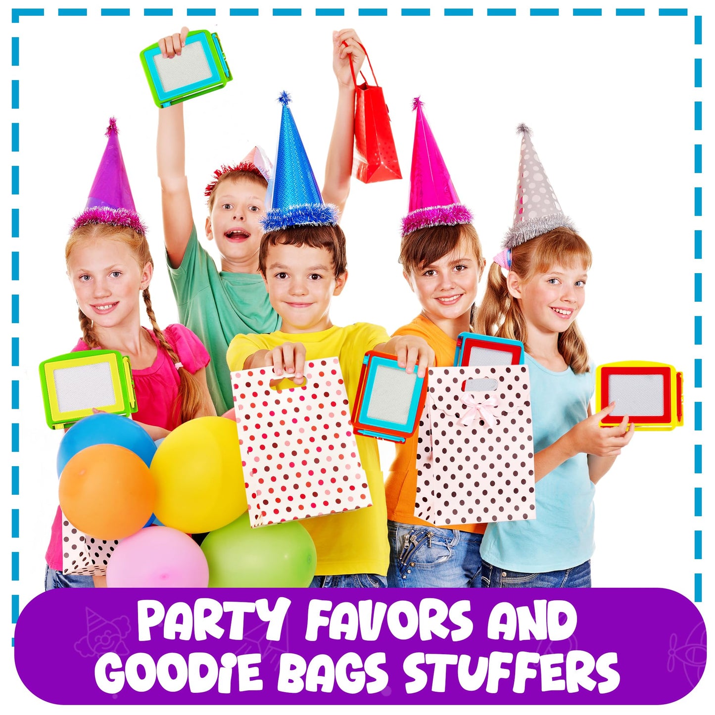 LuxeLine Magnetic Drawing Board for Kids – Dual-Sided Sketch & Doodle Board with Magnetic Pen & Stamps, Educational Toy for Toddlers & Preschoolers