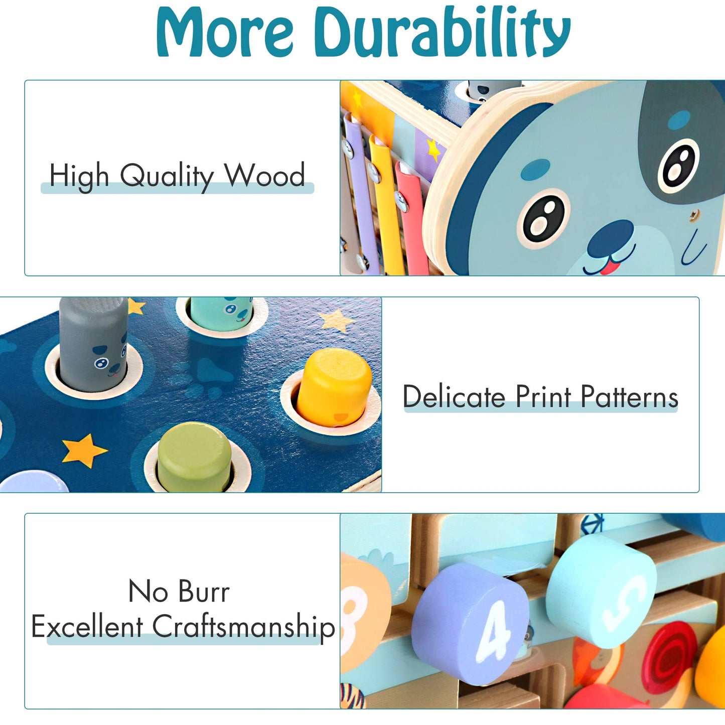 Baby Play Gym - 5-in-1 Montessori Activity Center for Newborns with Sensory Toys, Tummy Time Mat, Piano & Mirror - Developmental Toys for Infants 0-6-12 Months (Forest Friends)