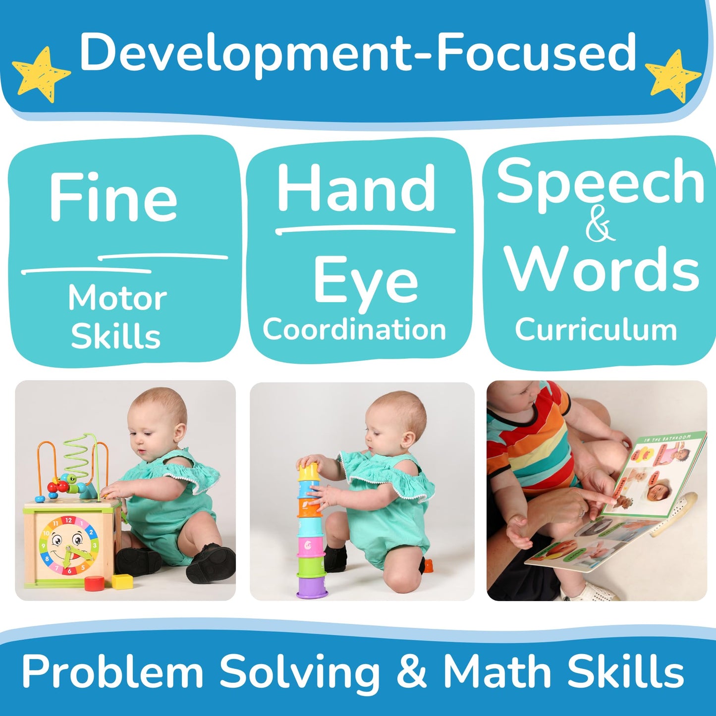 Jumbo Baby Play Mat 10x10 FT, Large Non-Slip Kids Foam Floor Playmat Tiles with Alphabet & Numbers, Extra Thick Interlocking Tiles for Nursery, Crawling, Toddler Playroom & Gym