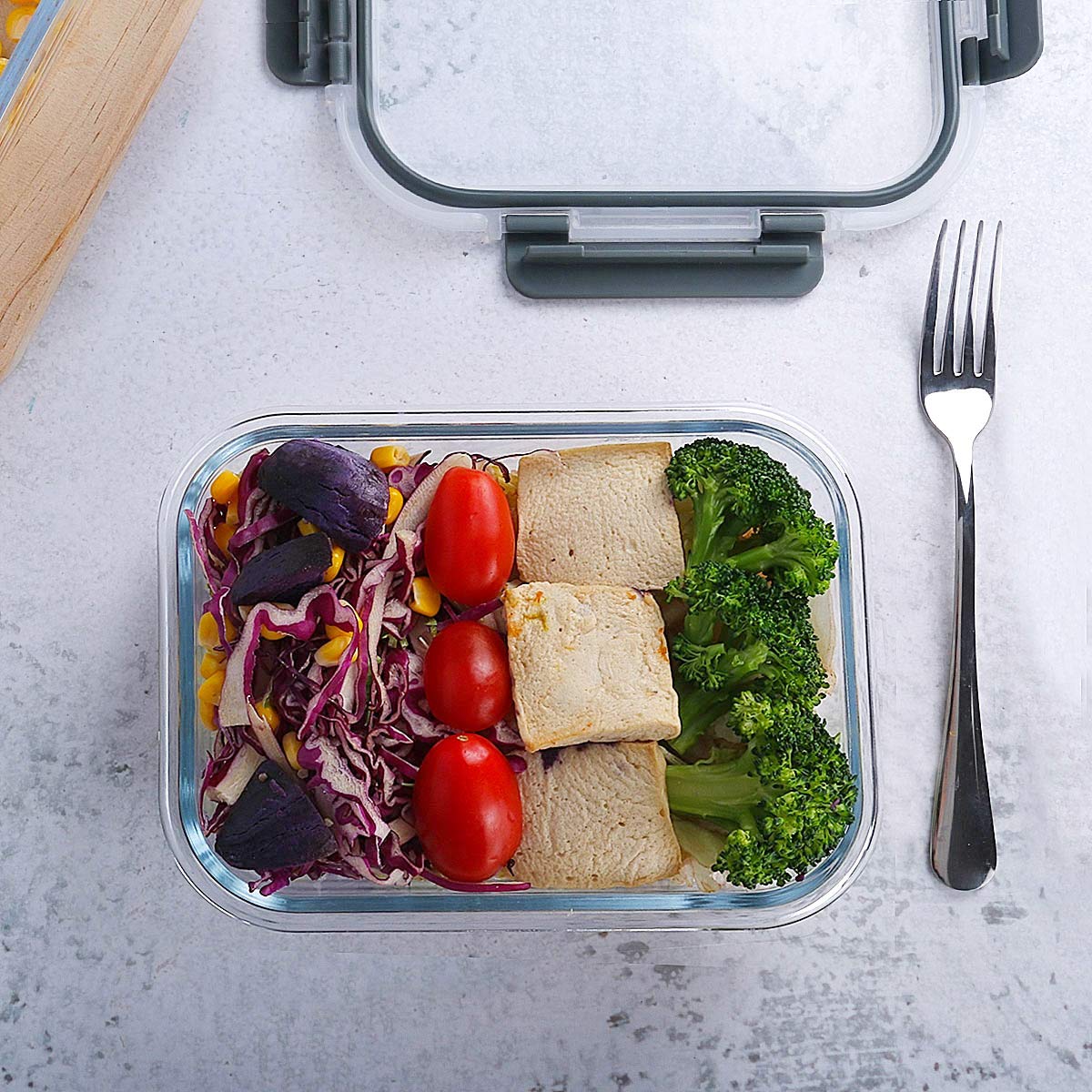 LuxeLine 5-Pack Borosilicate Glass Meal Prep Containers (36oz) - Airtight Lids, Stackable, Microwave/Oven/Freezer/Dishwasher Safe